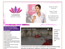Tablet Screenshot of london-massage-courses.co.uk